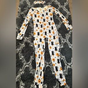 Halloween Pajama Jumpsuit w/ Headband